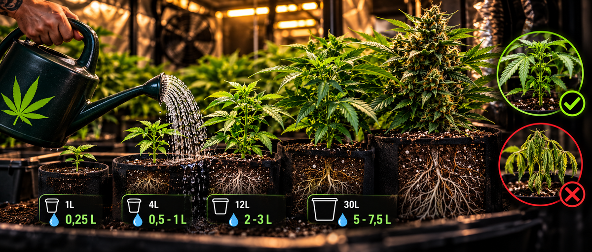 Comment arroser son cannabis à la main?