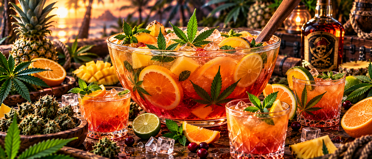 Punch au cannabis et Rhum